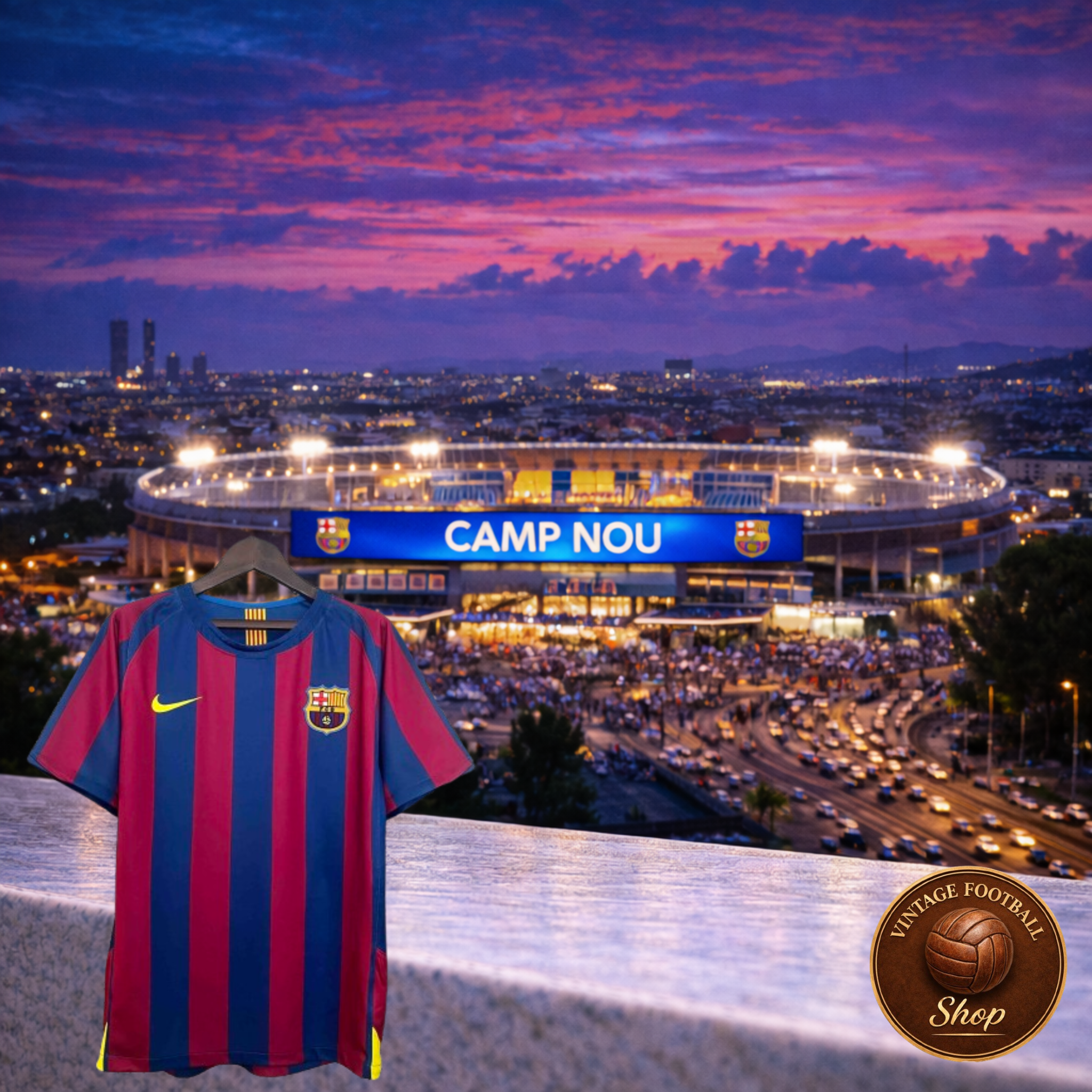 Barcelona 2005-06 Vintage Jersey | Champions League Blaugrana