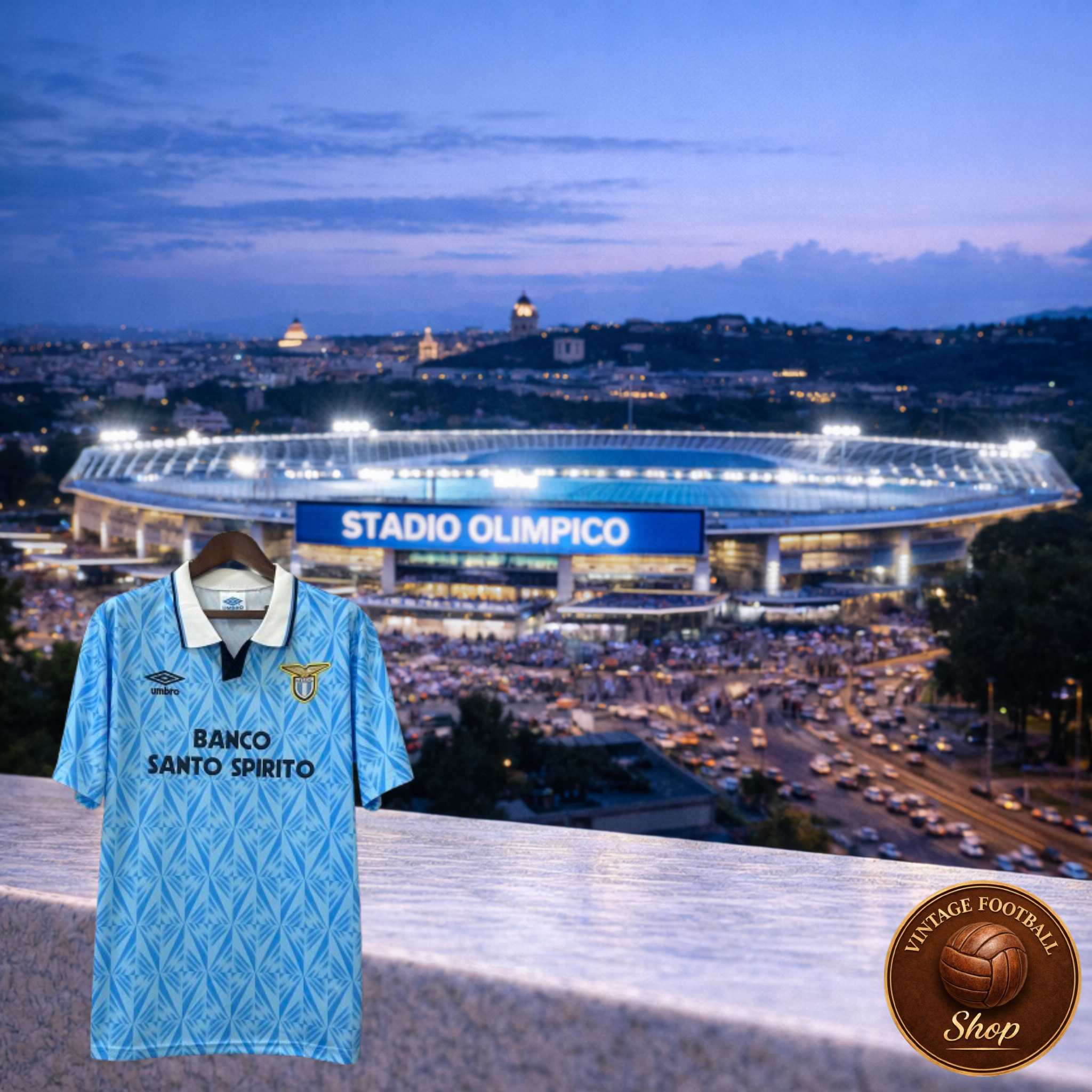 SS Lazio 1991-92 Vintage Jersey | Rare 90s Biancocelesti Serie A