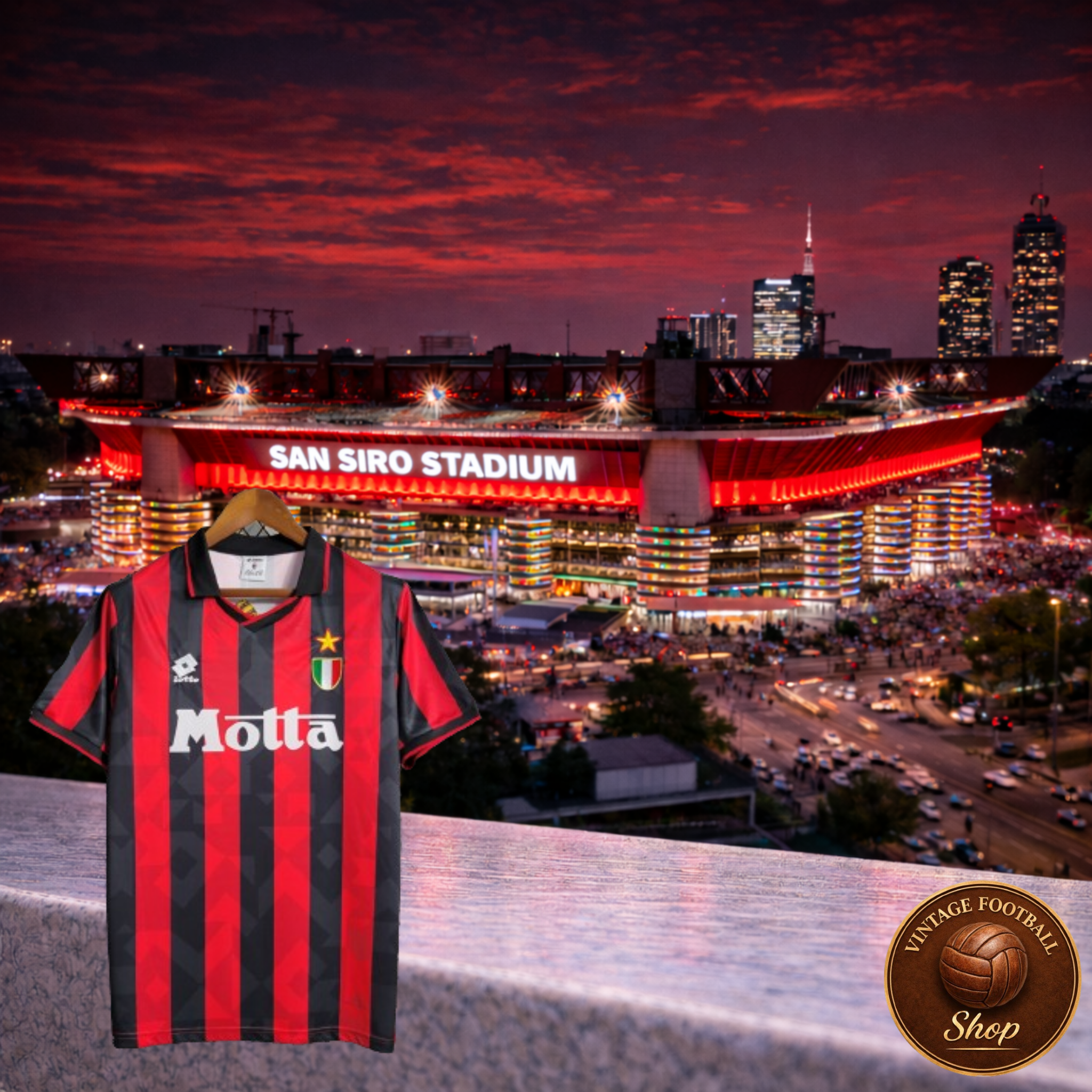 AC Milan 1993-94 | Vintage Home Jersey | Vintage Football