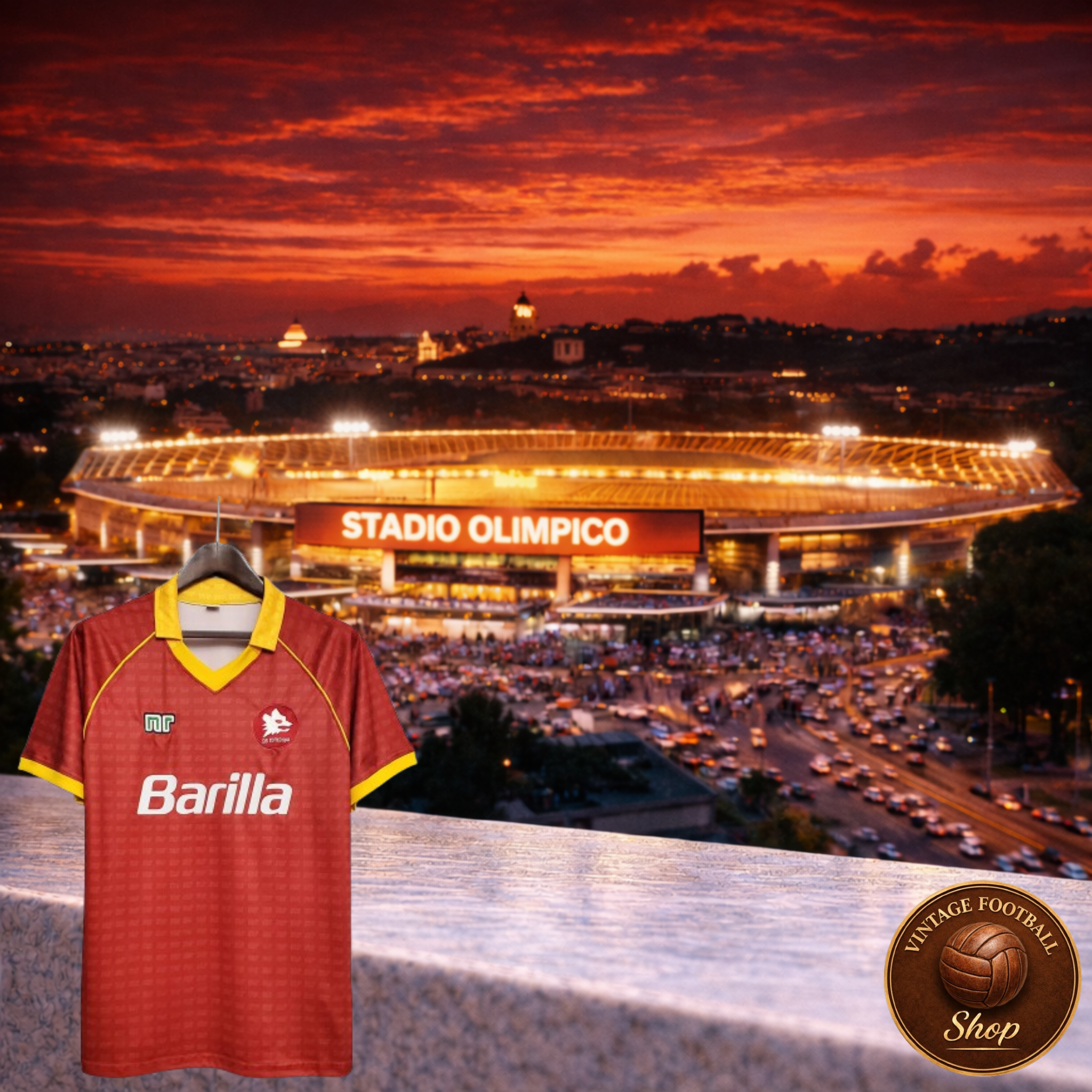 AS Roma 1990-91 Vintage Jersey | Early 90s Giallorossi Serie A