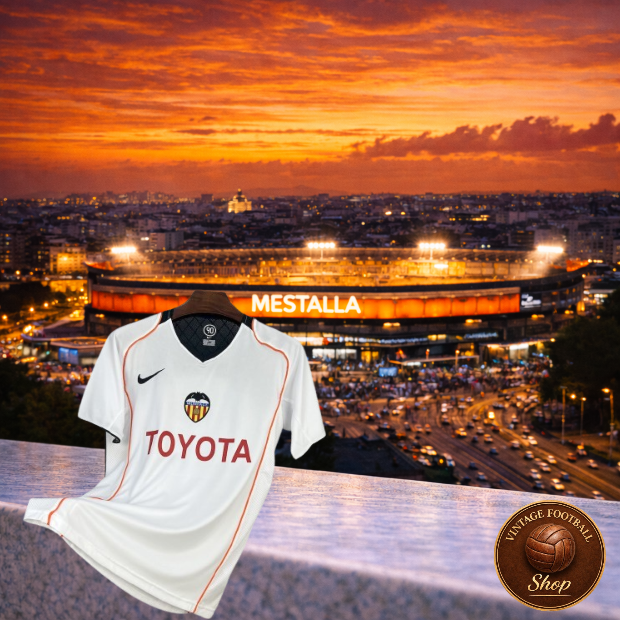 Valencia 2004-05 | Vintage Home Jersey | Vintage Football