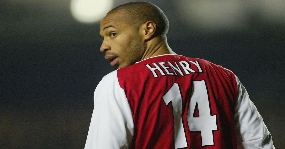 Thierry Henry vintage football jersey — Arsenal Invincibles 2003-04, France 1998 World Cup and Barcelona 2008-09 Champions League authentic replica shirts