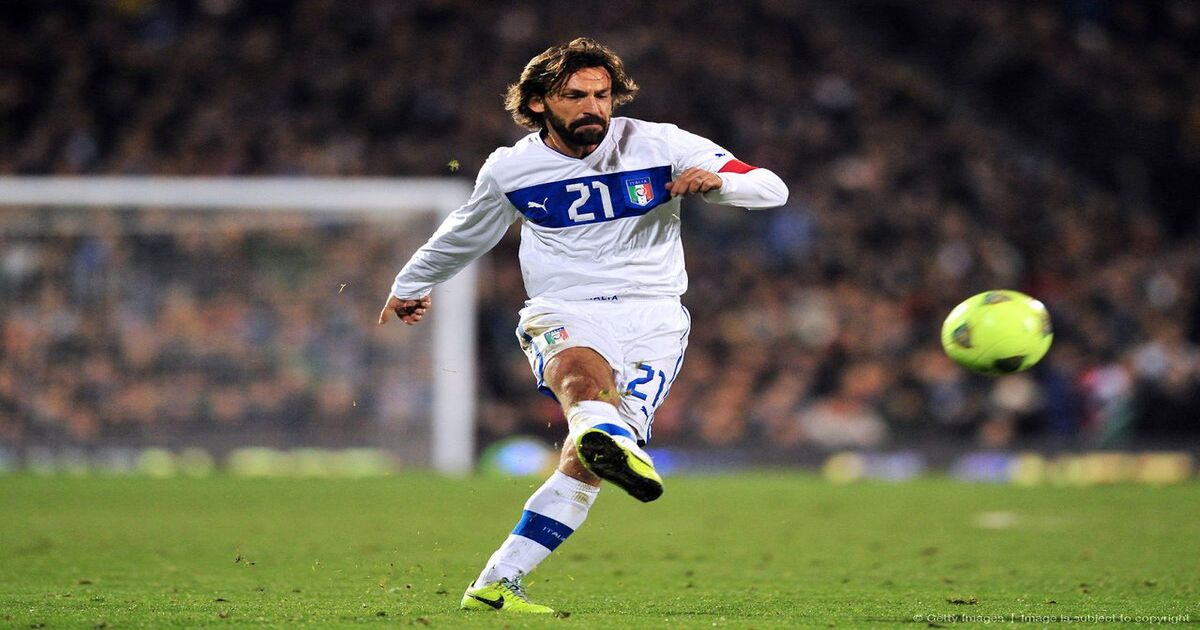 Andrea Pirlo legend — career highlights and most iconic vintage Juventus and AC Milan jerseys, authentic replicas