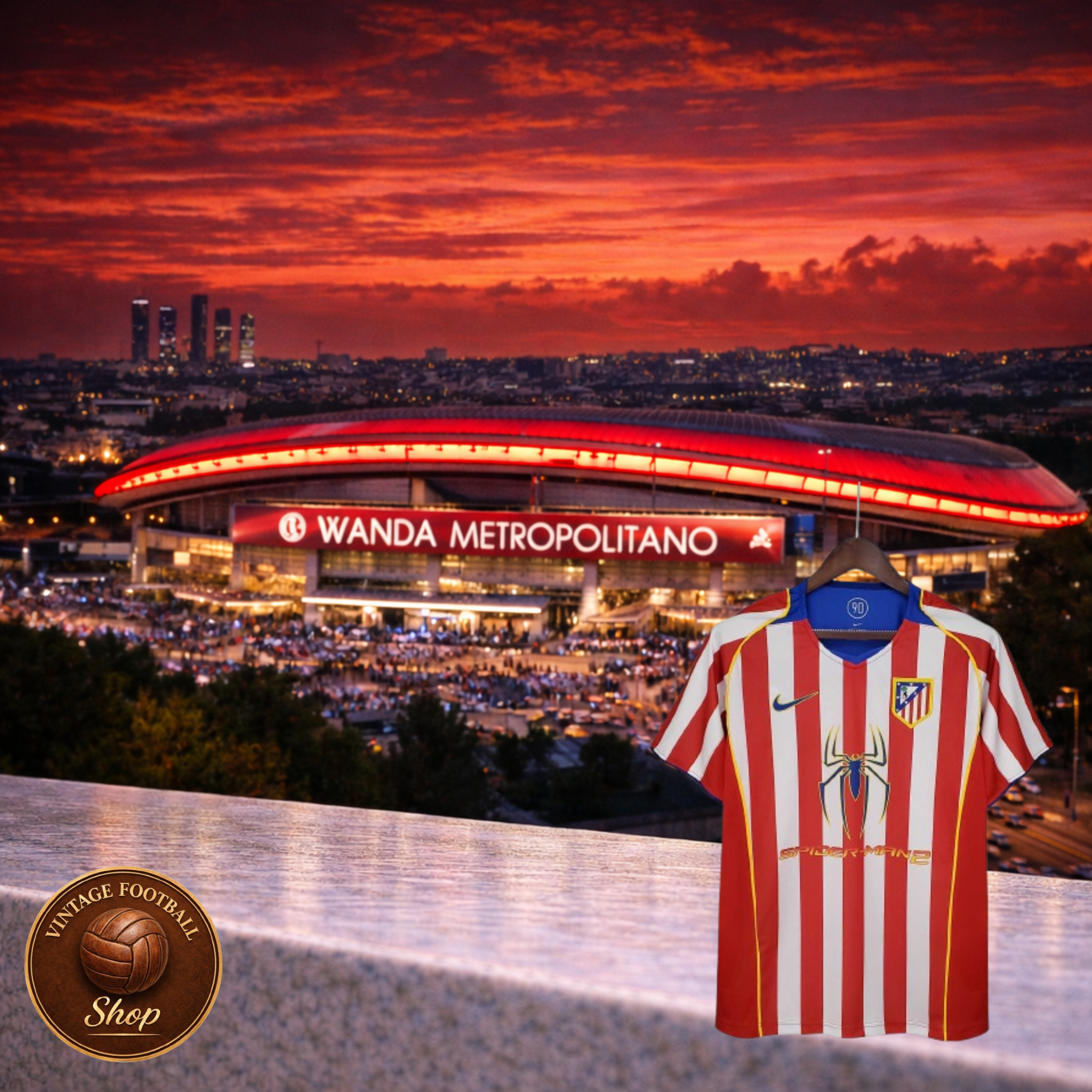 Atletico Madrid 2004-05 | Vintage Home Jersey