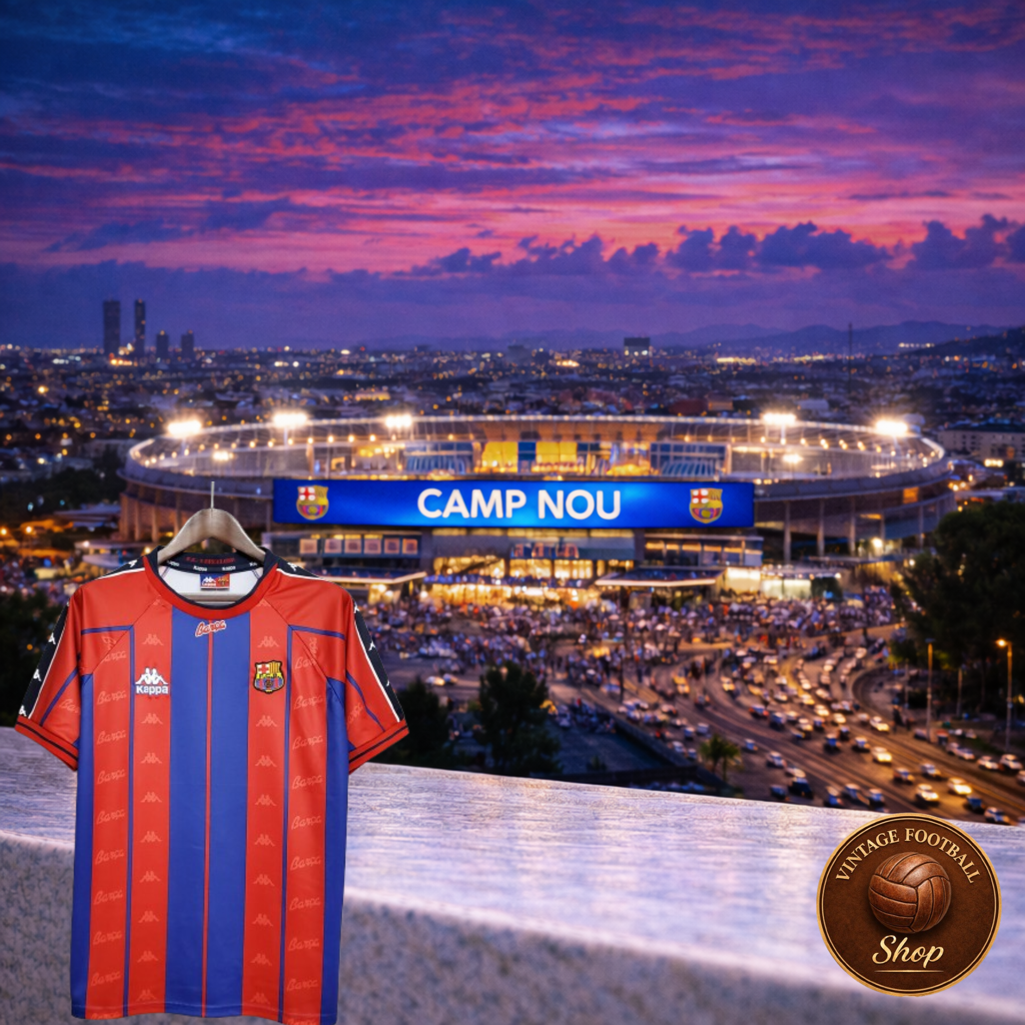 FC Barcelona 1997-98 | Vintage Home Jersey - Vintage Retro Football Jersey