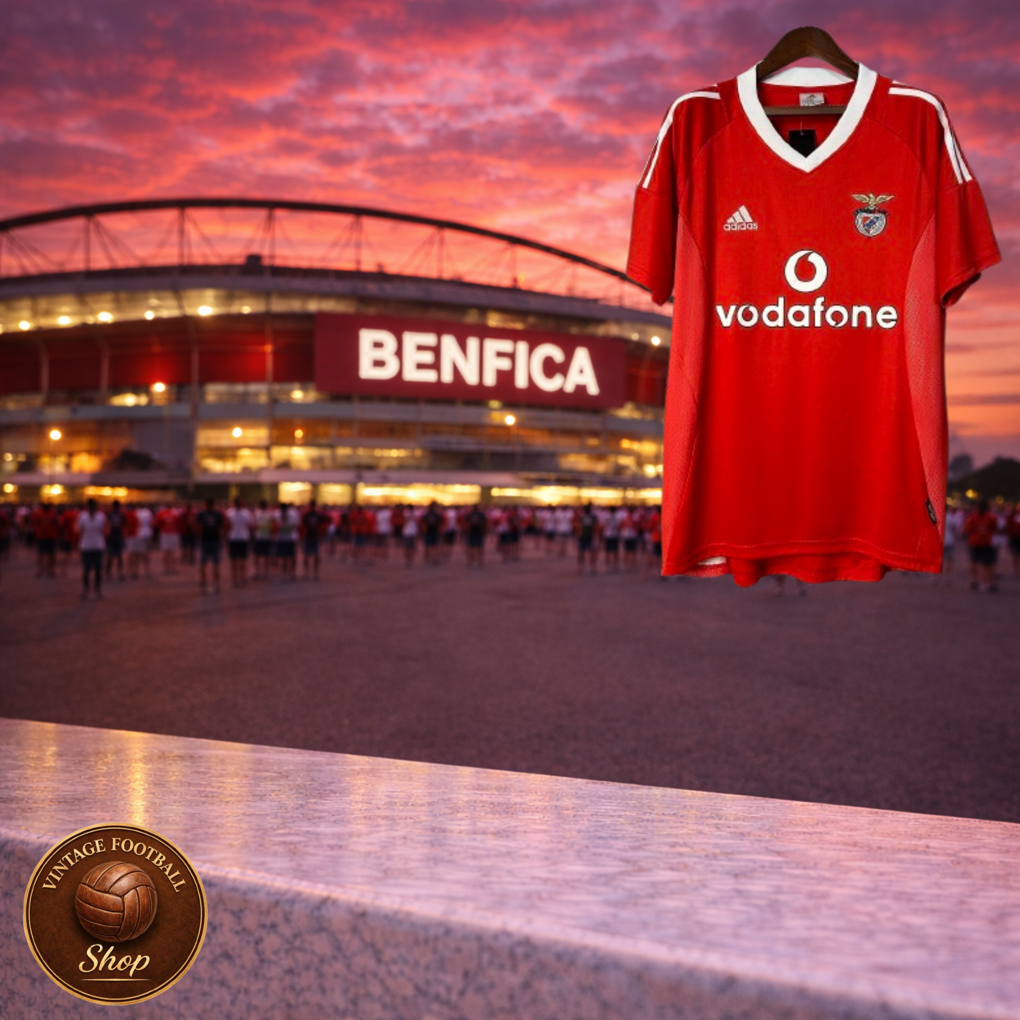 SL Benfica 2002-03 | Vintage Home Jersey