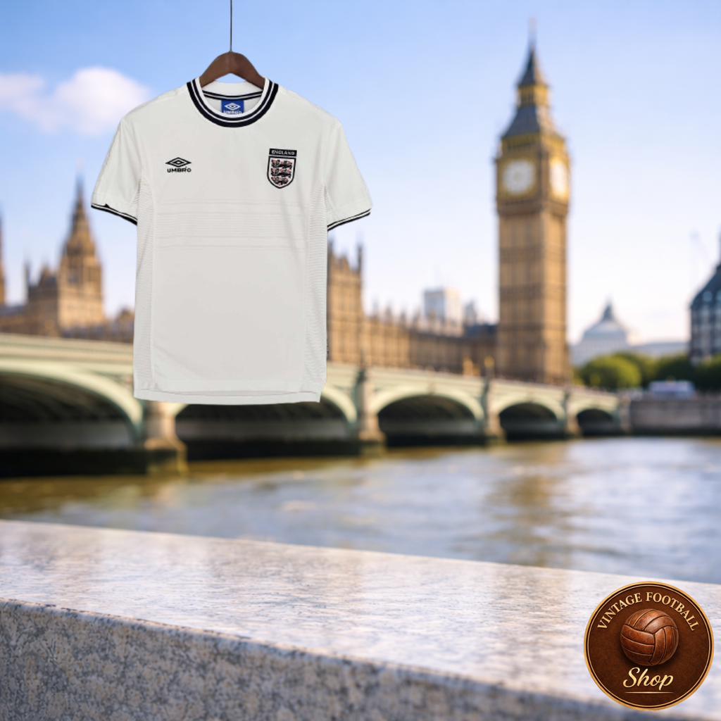 England 2000 | Vintage Home Jersey - Vintage Retro Football Jersey