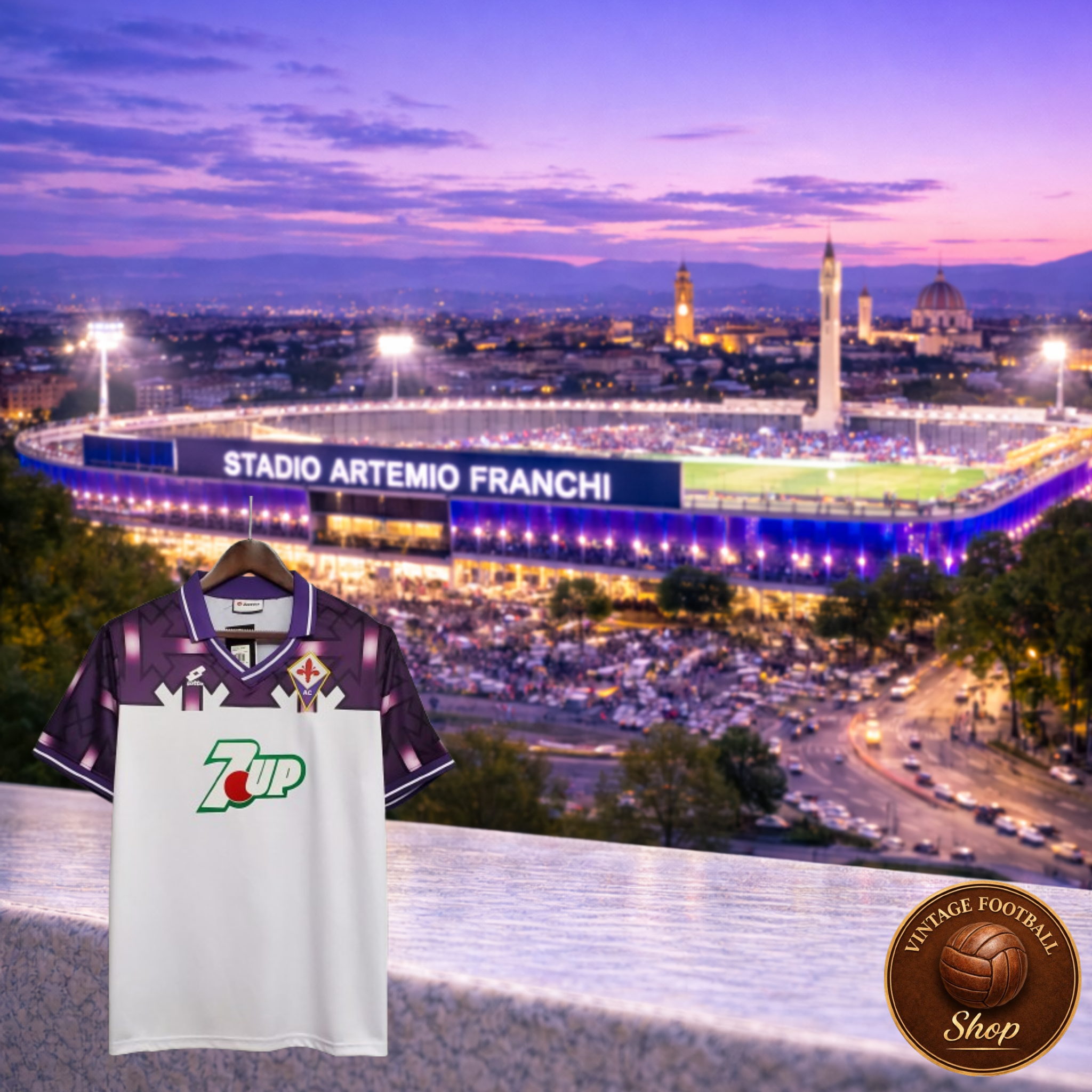 AC Fiorentina 1992-93 | Vintage Away Jersey - Vintage Retro Football Jersey