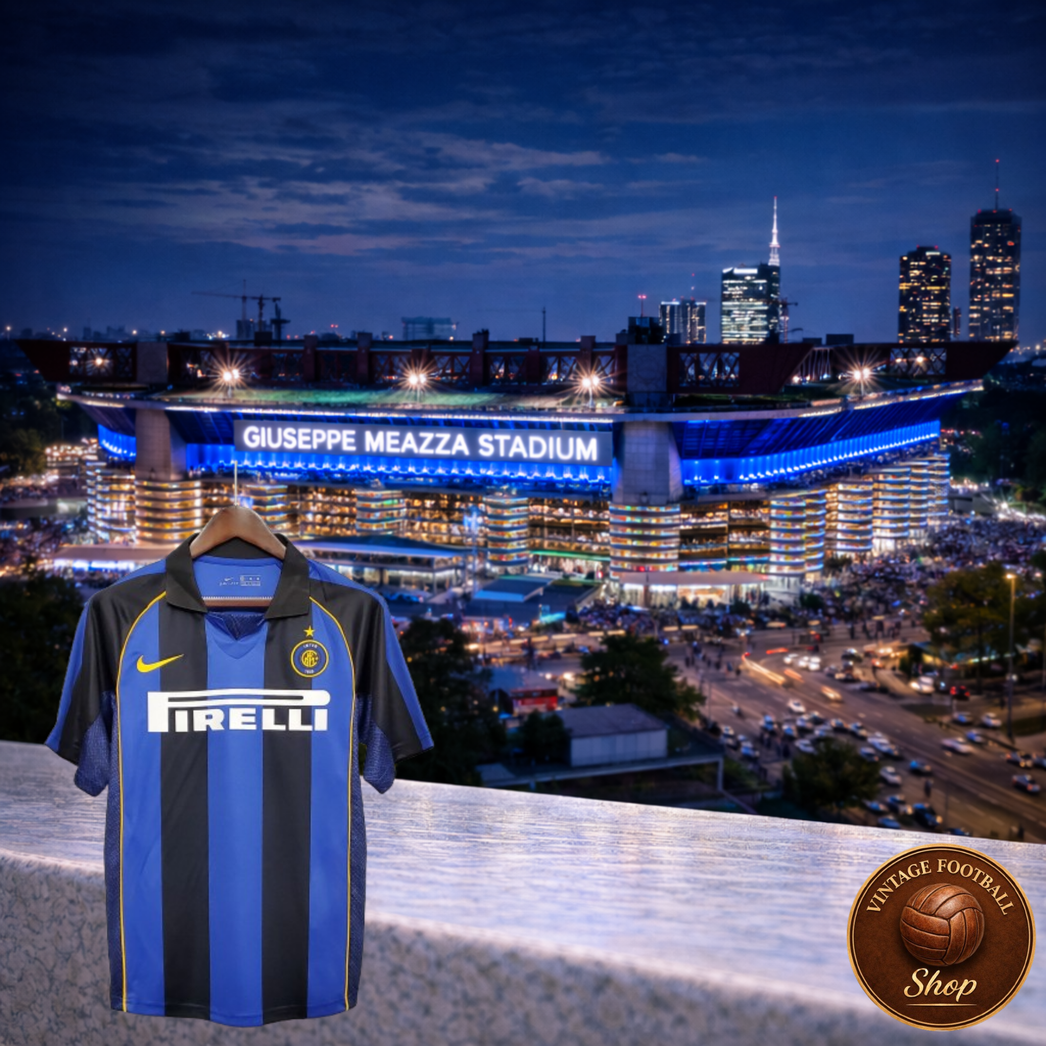 Inter Milan 2001-02 | Vintage Home Jersey - Vintage Retro Football Jersey