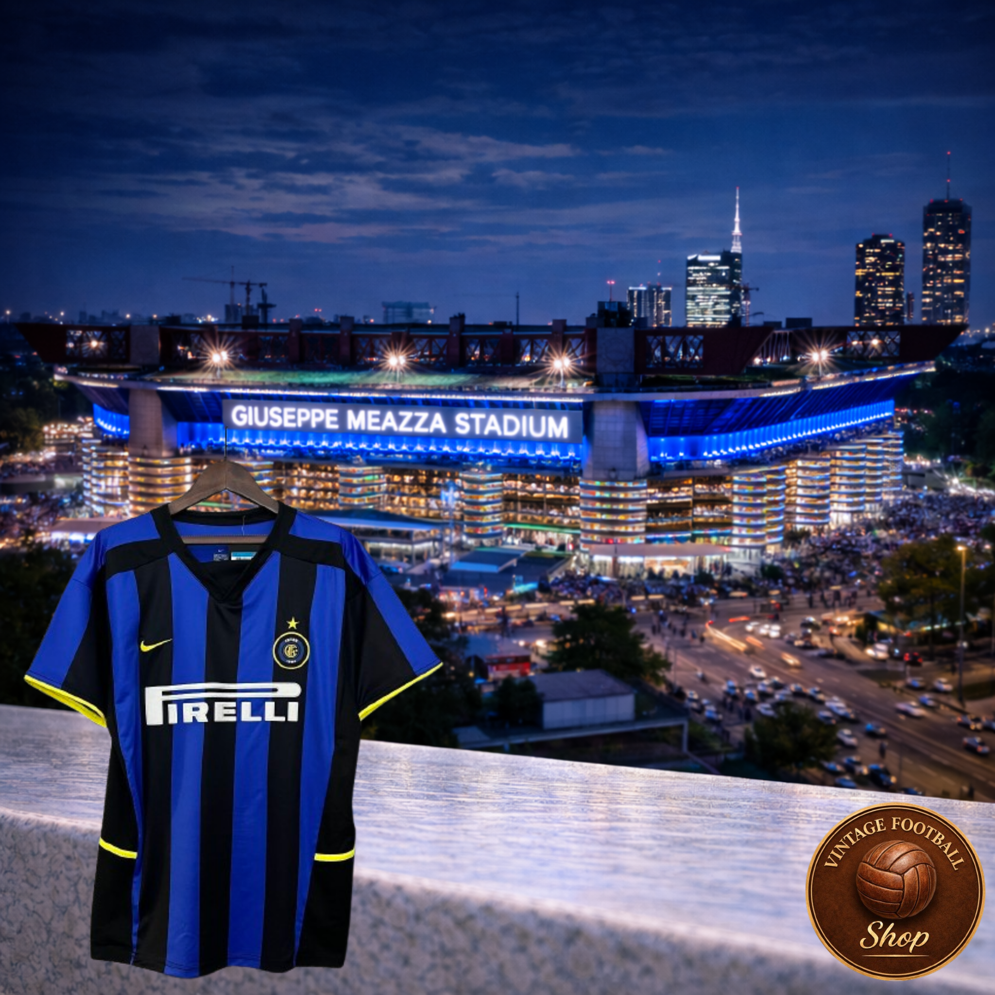 Inter Milan 2002-03 | Vintage Home Jersey - Vintage Retro Football Jersey