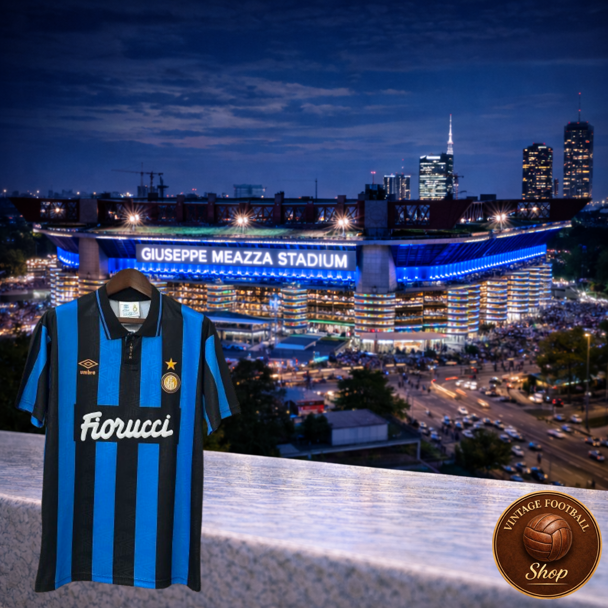 Inter Milan 1992-94 | Vintage Home Jersey - Vintage Retro Football Jersey