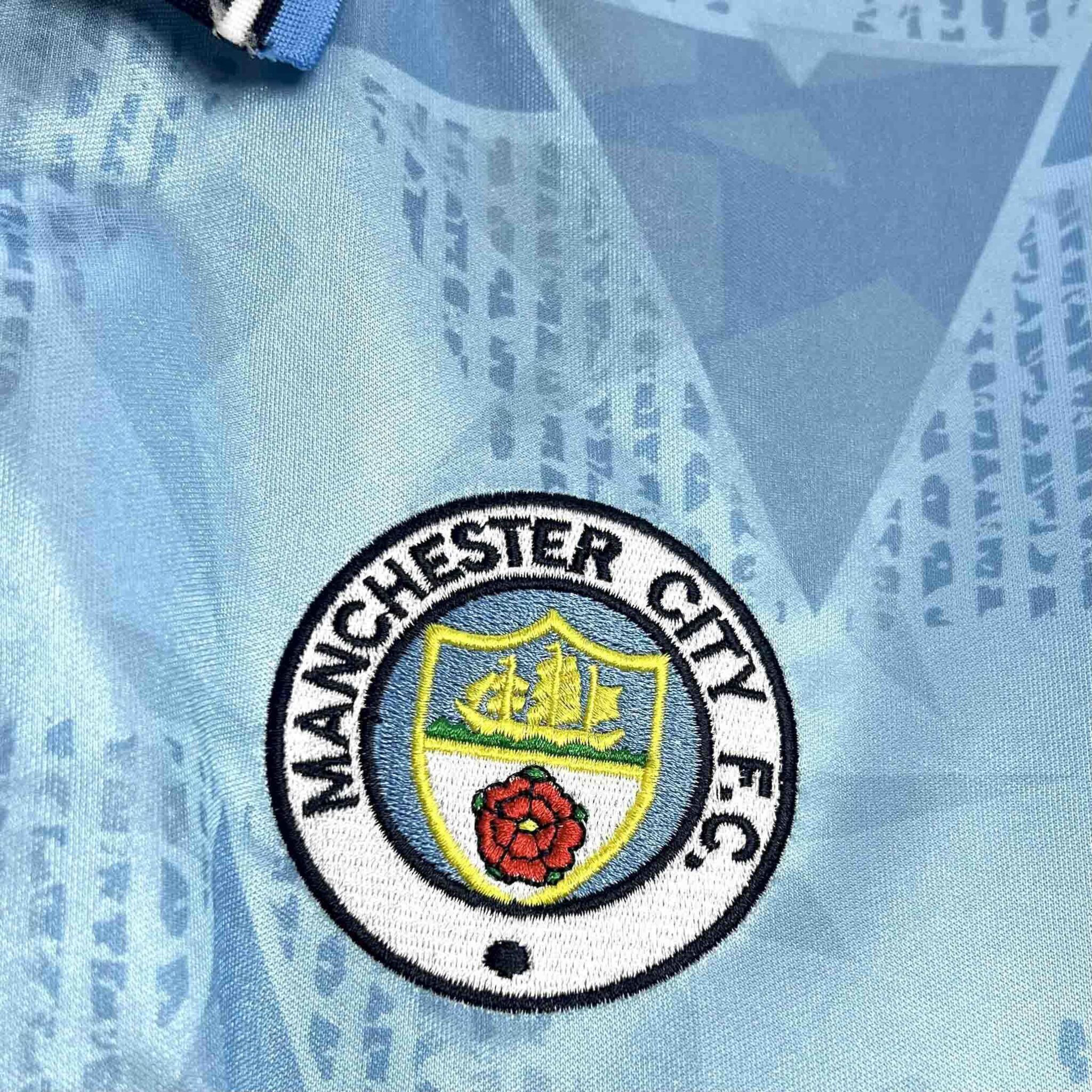 Manchester City 1989-91 | Vintage Home Jersey - Vintage Retro Football Jersey