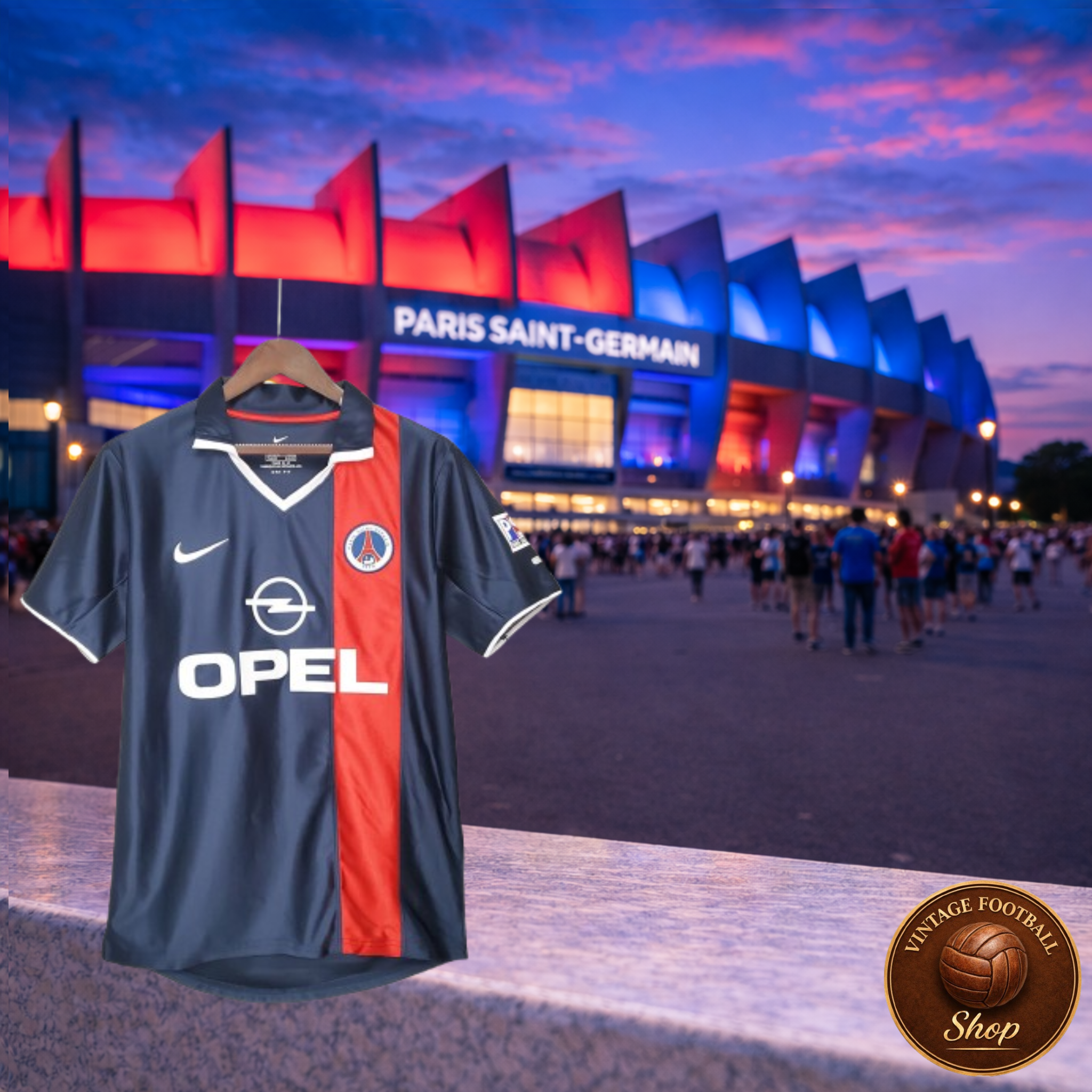 PSG 2001-02 | Vintage Home Jersey - Vintage Retro Football Jersey