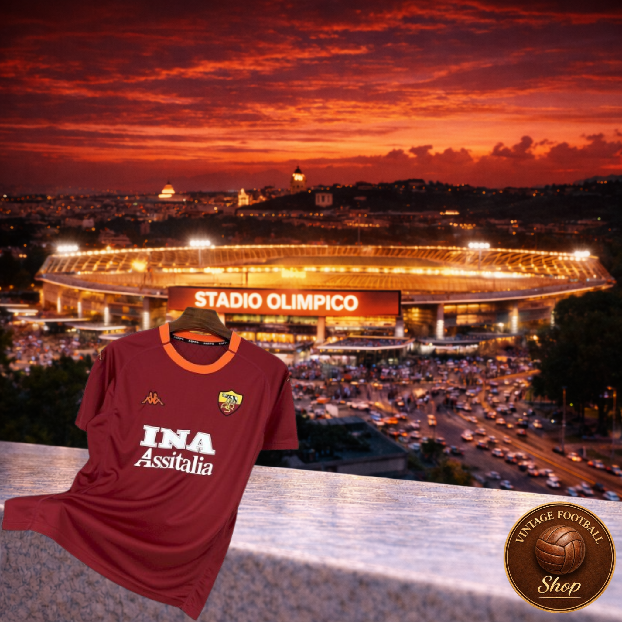 AS Roma 2000-01 | Vintage Home Jersey - Vintage Retro Football Jersey