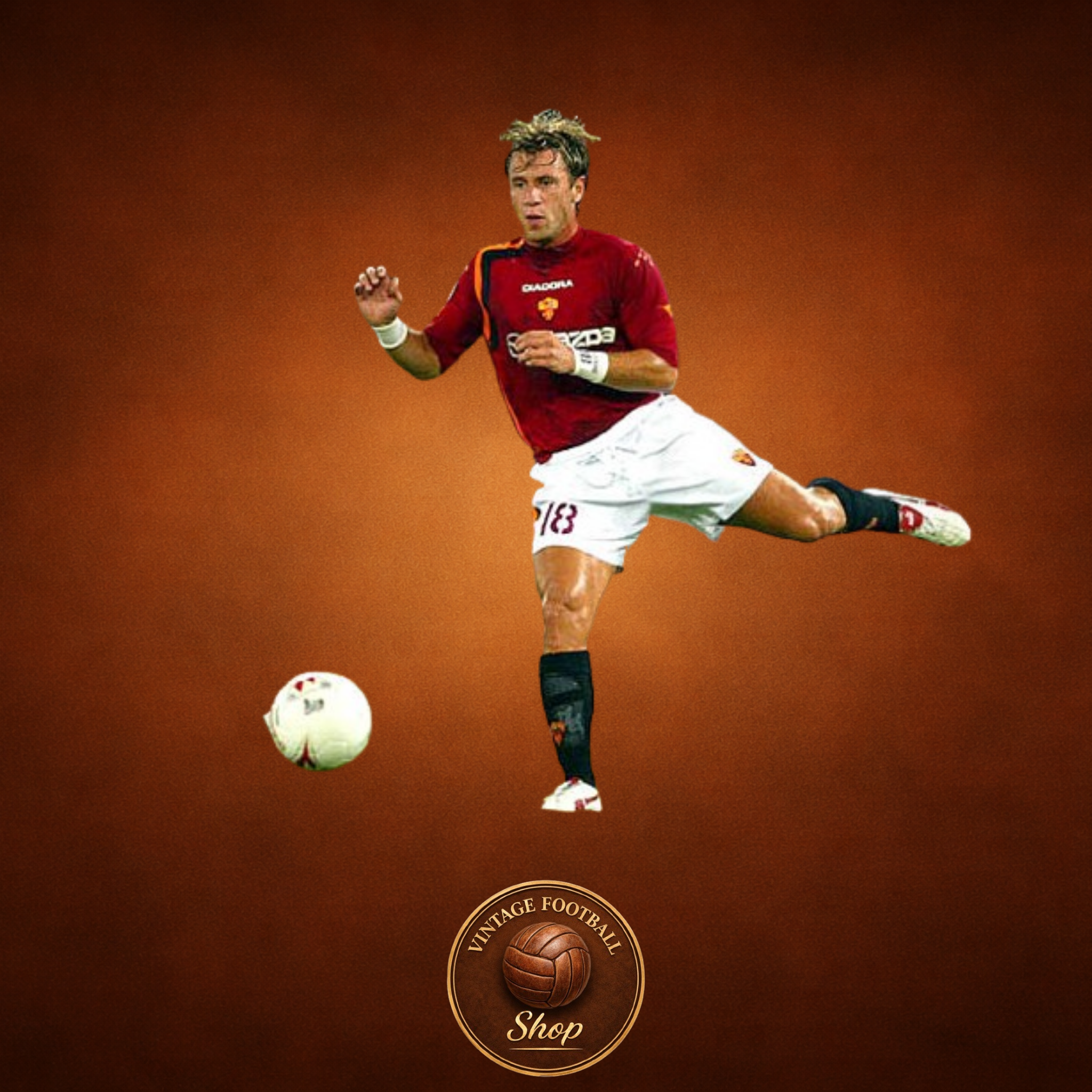 AS Roma 2004-05 | Vintage Home Jersey - Vintage Retro Football Jersey