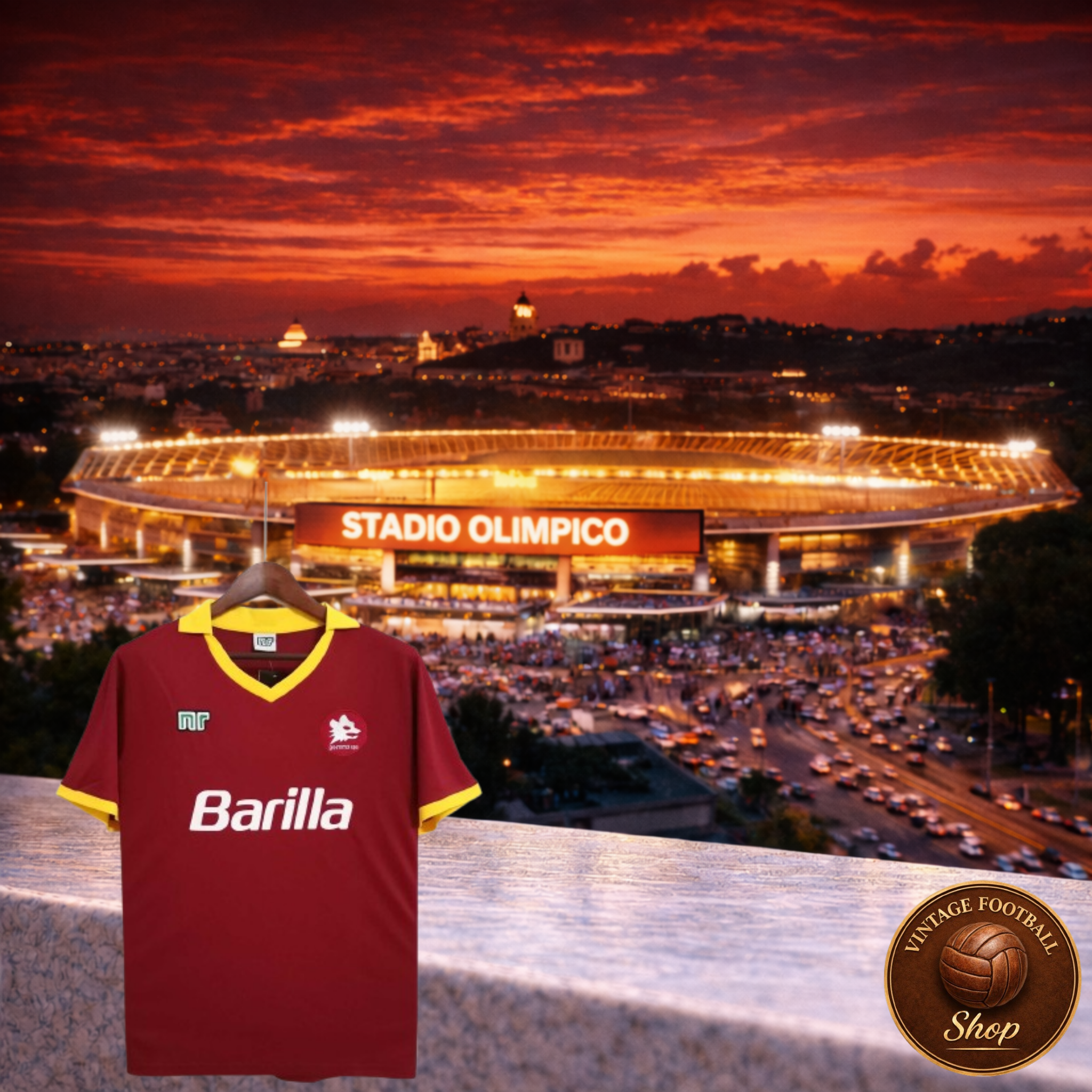 AS Roma 1989-90 | Vintage Home Jersey - Vintage Retro Football Jersey