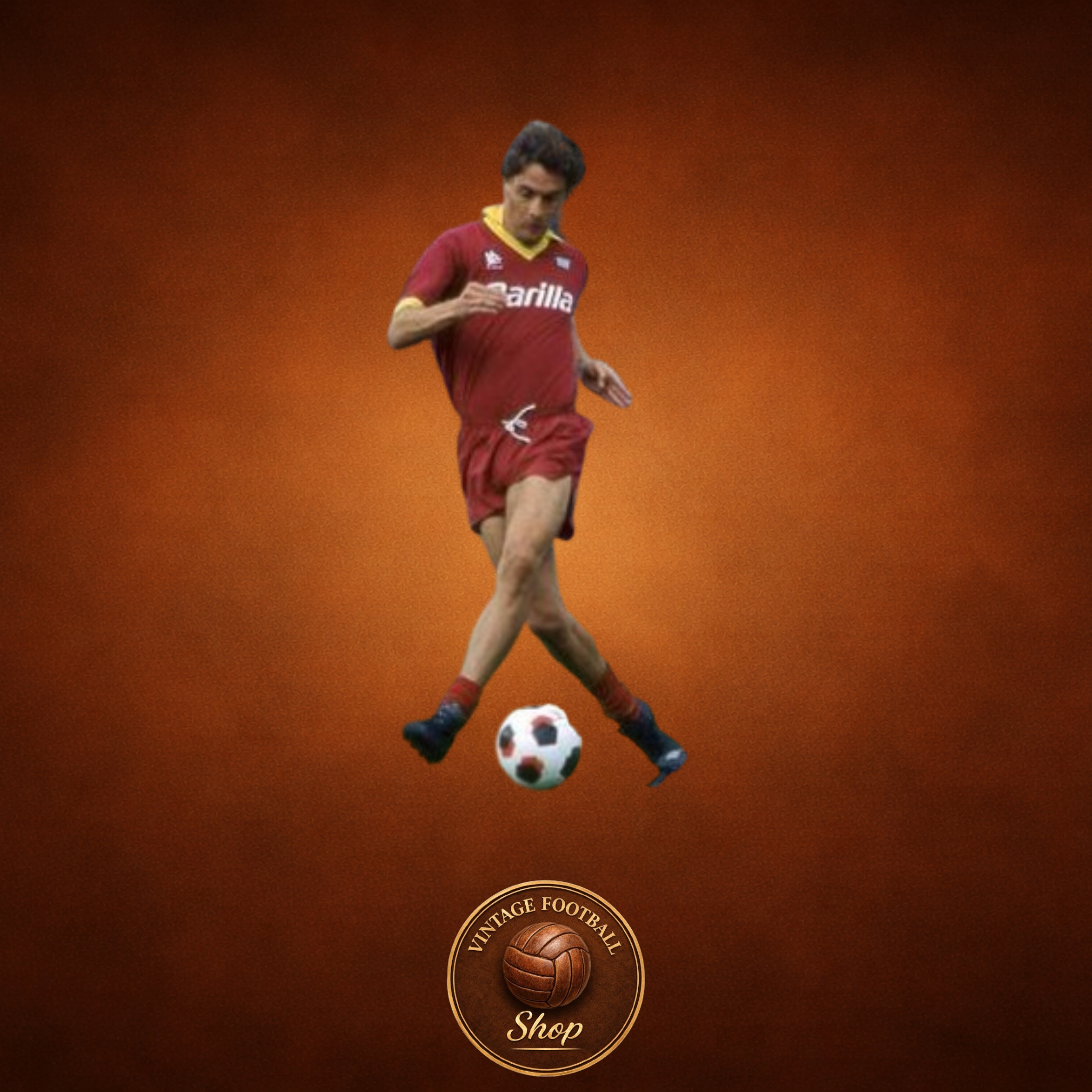 AS Roma 1989-90 | Vintage Home Jersey - Vintage Retro Football Jersey